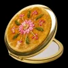 Powder UK Bath Accessories|Mustard Flower Yellow Embroidered Mirror