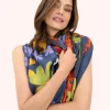 Powder UK Scarves & Wraps|Nordic Meadow Blue Print Scarf