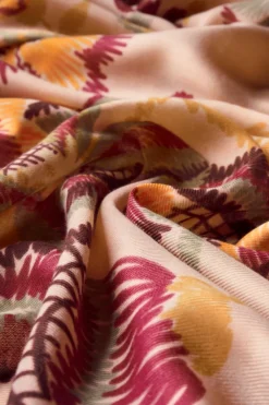 Powder UK Scarves & Wraps|Printed Floral Symmetry Scarf (Pink)