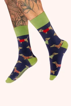 Powder UK Socks|Sausage Dogs Men's Socks