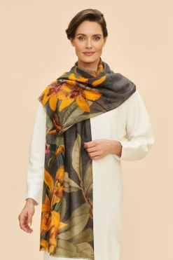 Powder UK Scarves & Wraps|Wool Wrap Botany Bliss Scarf (Charcoal)