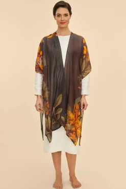 Powder UK Scarves & Wraps|Wool Wraparound Botany Bliss (Charcoal)