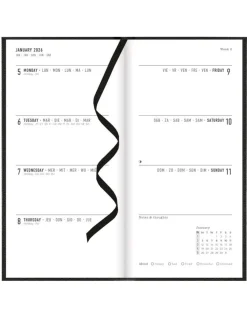Journals & Other Stationery|Principal Compact Week to View Planner 2026, Black