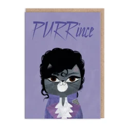 Greeting Cards|Purrince Greeting Card