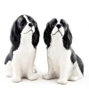 Quail Ceramics Quail Ceramics|Cavalier King Charles Spaniel Tricolor Salt & Pepper Shakers