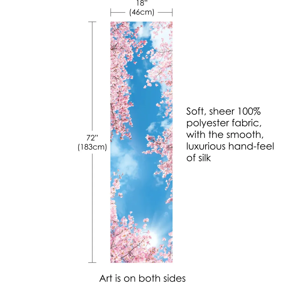 RainCaper Scarves & Wraps|Cherry Blossoms Sheer Scarf