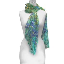 RainCaper Scarves & Wraps|Vincent van Gogh "Irises" Sheer Scarf