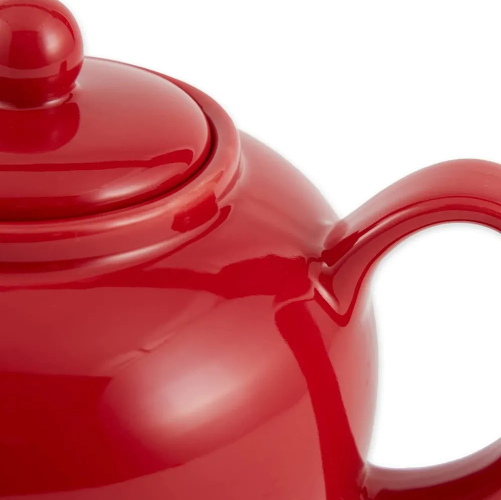 Teapots|Red Stoneware Teapot