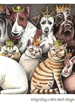 Greeting Cards|Reigning Cats & Dogs Greeting Card