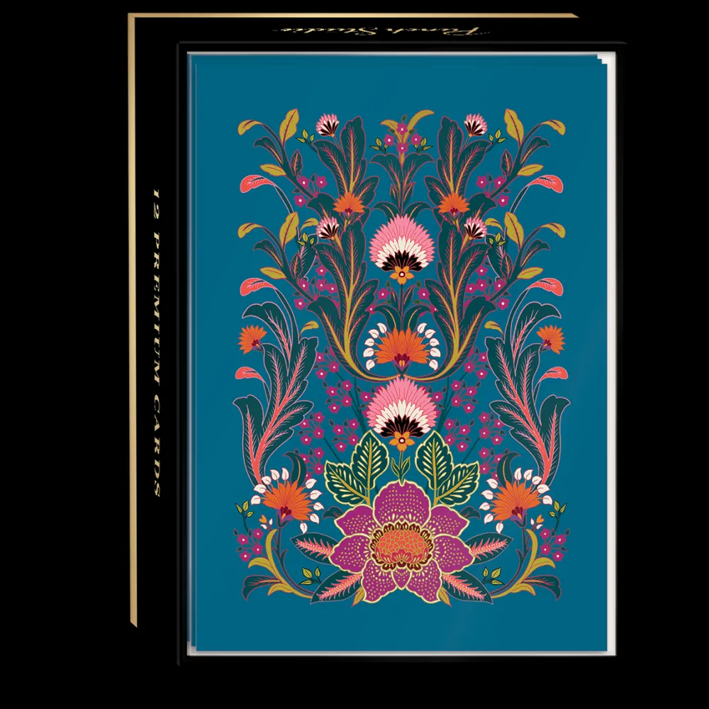 Boxed Cards|Renaissance Blue Boxed Note Cards