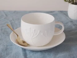Repeat Repeat Teacups & Saucers|Plum Sprig Teacup & Saucer