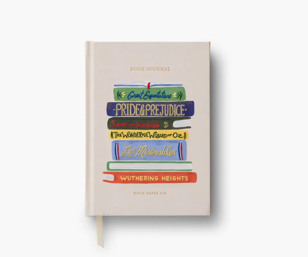 Rifle Paper Co. Journals & Other Stationery|Book Club Embroidered Book Journal