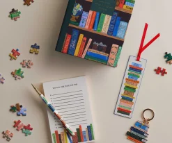 Rifle Paper Co. Games & Puzzles|Bookshelf 500 Piece Puzzle