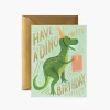 Rifle Paper Co. Greeting Cards|Dino-Mite Birthday Card