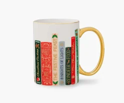 Rifle Paper Co. Assorted Mugs|Festive Book Club Porcelain Mug