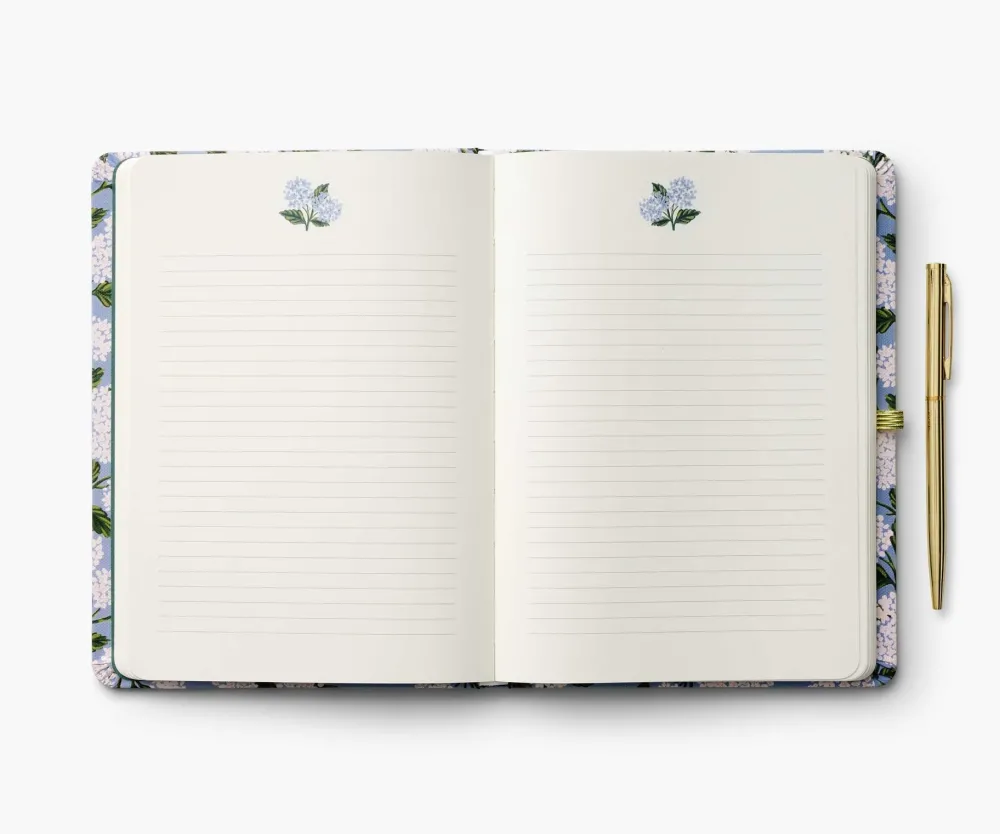 Rifle Paper Co. Journals & Other Stationery|Hydrangea Journal with Pen