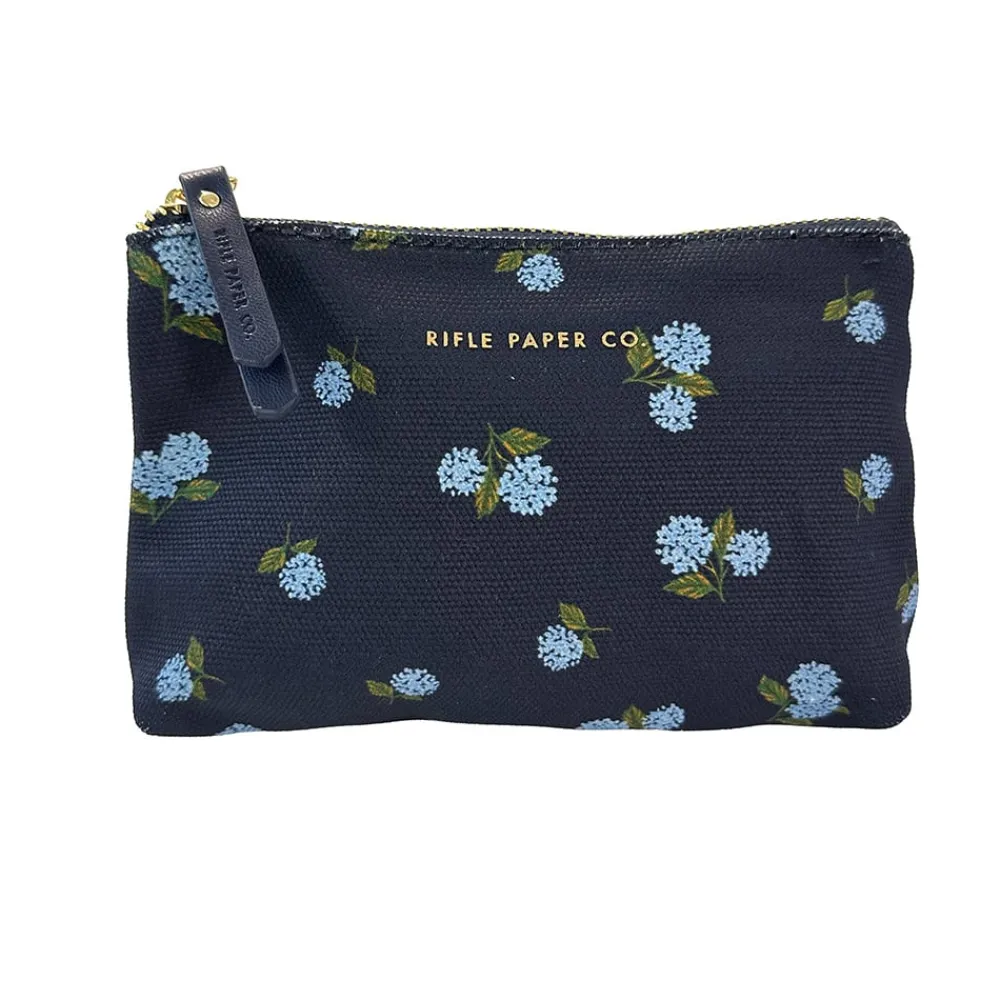 Rifle Paper Co. Bath Accessories|Hydrangea Small Zippered Pouch