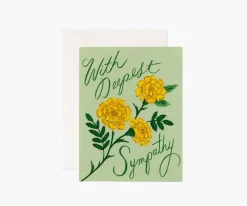 Rifle Paper Co. Greeting Cards|Marigold Sympathy Card