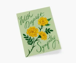 Rifle Paper Co. Greeting Cards|Marigold Sympathy Card