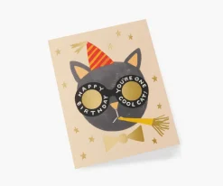Rifle Paper Co. Greeting Cards|One Cool Cat Birthday Card