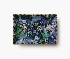 Rifle Paper Co. Trays|Peacock Porcelain Catchall Tray