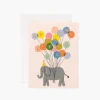 Rifle Paper Co. Greeting Cards|Welcome Elephant New Baby Card