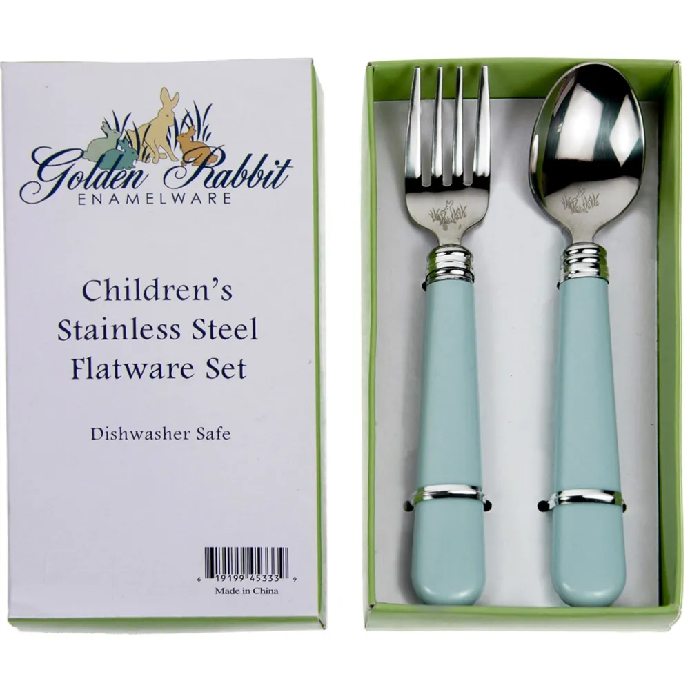 Children's Tabletop|Robin's Egg Blue Baby Flatware Set