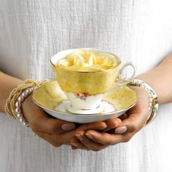 Royal Albert Tea Plates|Tea Sets|100 Years of 1990 Bouquet Teacup, Saucer & Plate Set