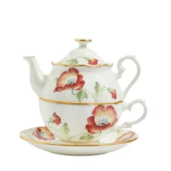 Royal Albert Tea For One|Teapots|100 Years of 1970 Poppy Tea for One