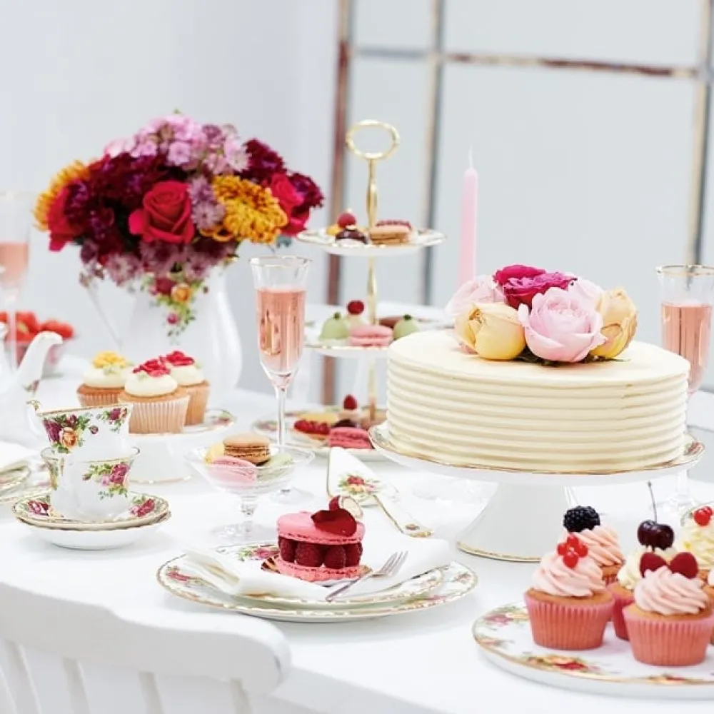Royal Albert Serving Plates|Old Country Roses 3 Tier Cake Stand