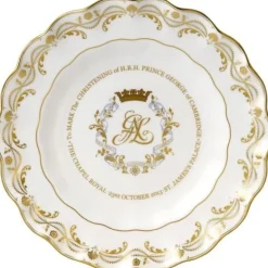Royal Crown Derby Royal Crown Derby China|Prince George Royal Christening Plate, 2013