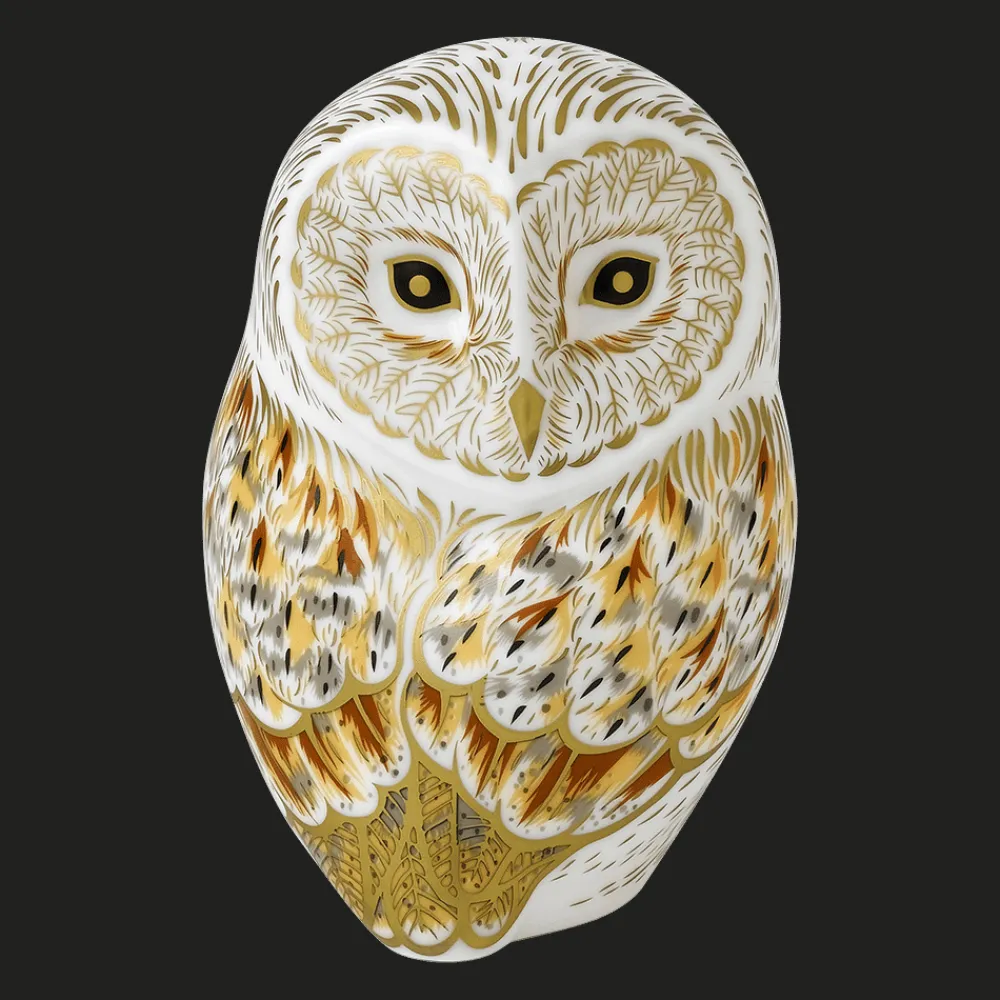Royal Crown Derby Home Accents|Royal Crown Derby Figurines|Winter Owl