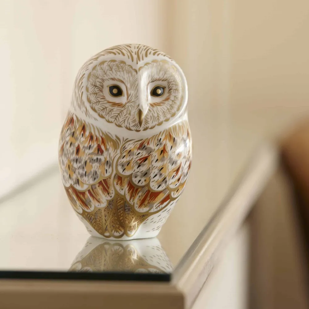 Royal Crown Derby Home Accents|Royal Crown Derby Figurines|Winter Owl