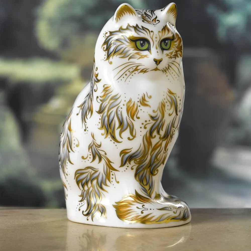 Royal Crown Derby Home Accents|Royal Crown Derby Figurines|Fifi the Cat