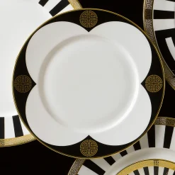 Royal Crown Derby Royal Crown Derby China|Satori Black Salad Plate