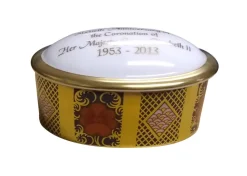 Royal Crown Derby Royal Crown Derby China|60th Anniversary Coronation Trinket Box