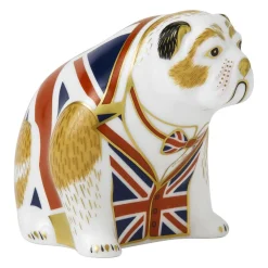 Royal Crown Derby Home Accents|Royal Crown Derby Figurines|Union Jack Bulldog Paperweight