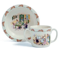 Royal Doulton Children's Tabletop|Bunnykins 2-Piece Baby Set (Bowl & Two Handled Mug)
