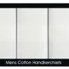 Handkerchiefs|Samuel Lamont Men's 3 White Satin Border Handkerchiefs