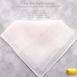 Handkerchiefs|Samuel Lamont One for the Groom Linen Handkerchief