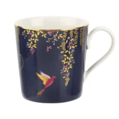 Sara Miller London Assorted Mugs|Sara Miller Chelsea Collection Navy Birds Mug