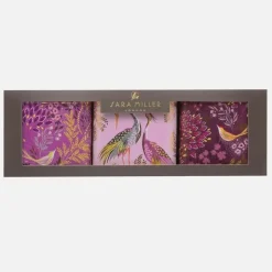 Sara Miller London Decorative Tins|Tea Tins & Storage Jars|Sara Miller Haveli Garden Square Caddies Set