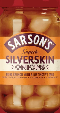 Curries, Chutneys & Pickles|Sarson's Silverskin Onions