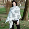 Scarves & Wraps|Scottish Thistle Shawl (Grey)