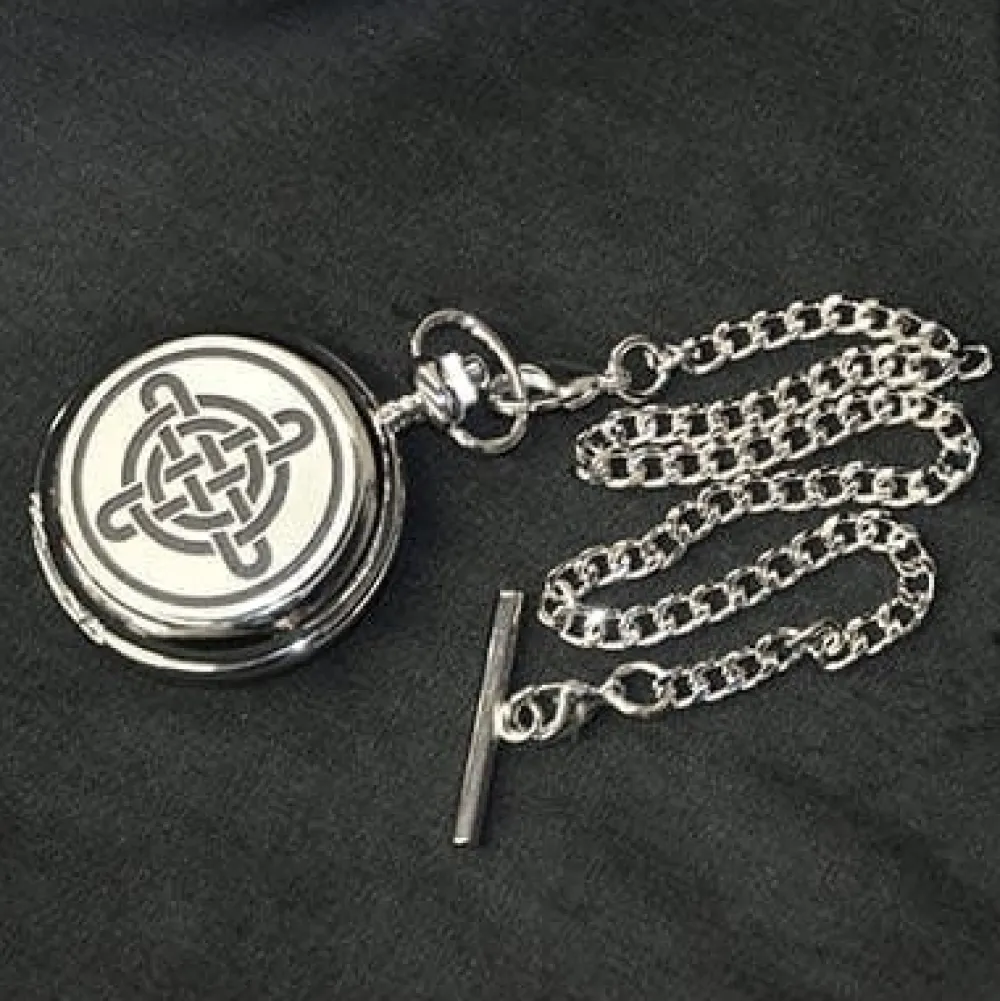 Pewter Gifts & Jewelry|Sgian Dubh Co. Celtic Knot Mechanical Pocket Watch