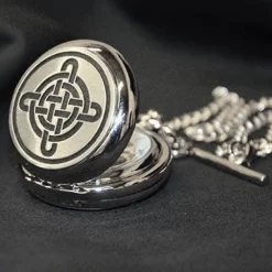 Pewter Gifts & Jewelry|Sgian Dubh Co. Celtic Knot Mechanical Pocket Watch