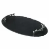 Trays|Slate Oval Serving Tray, Antler Handles