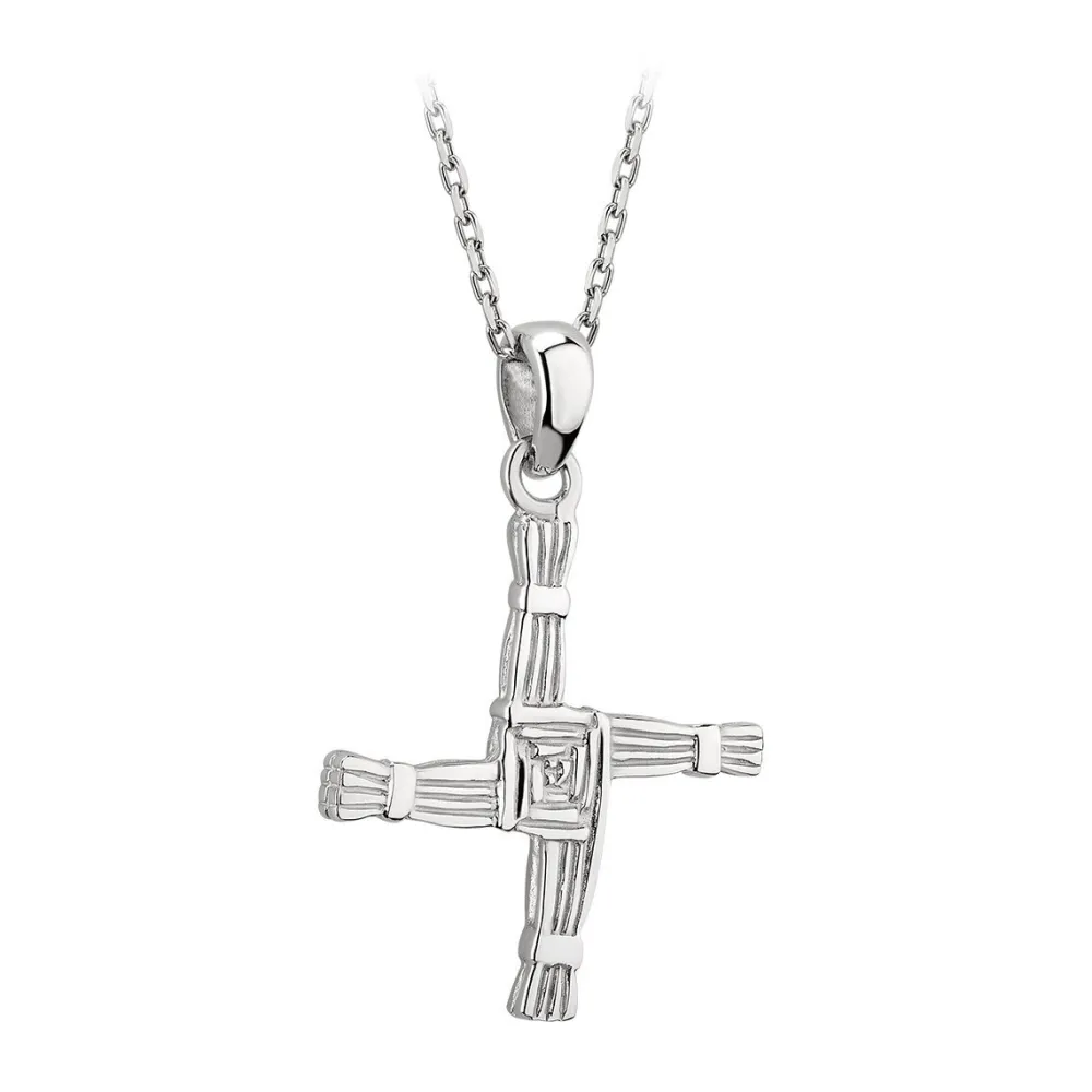 Solvar Necklaces & Pendants|Silver St. Brigid Cross Pendant Necklace