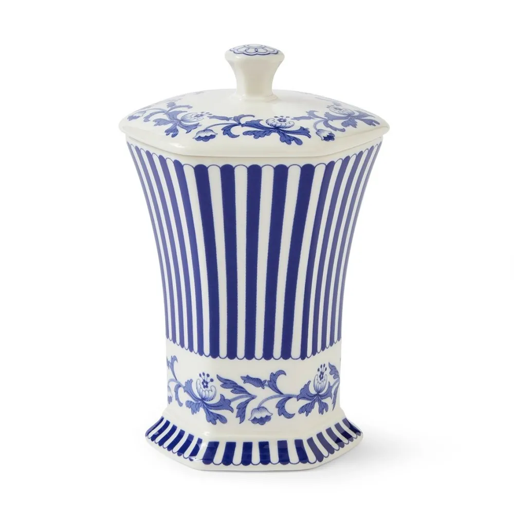 Spode Vases|Blue Italian Steccato Mini Vase