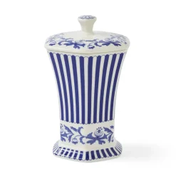 Spode Vases|Blue Italian Steccato Mini Vase